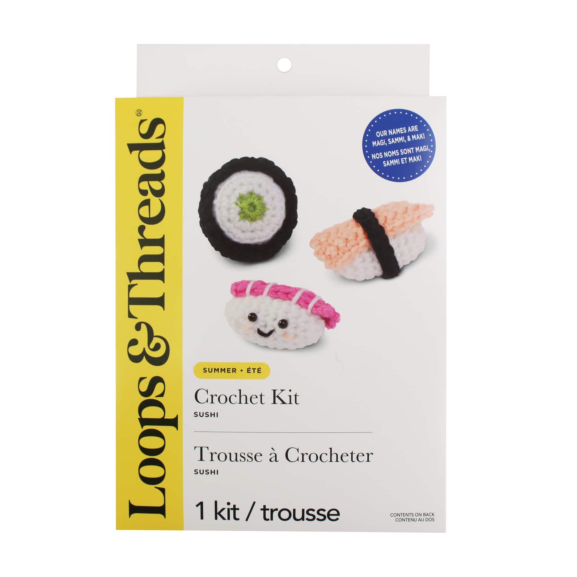 Summer Sushi Trio Crochet Kit by Loops & Threads®
